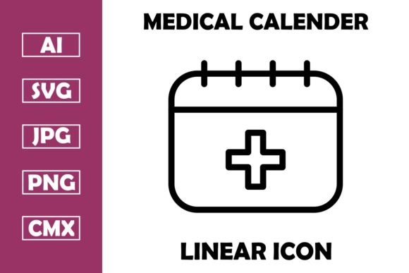 Medical Calendar Icons: Clean Graphics for Blogs