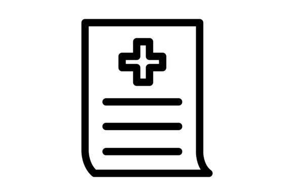 Medical Report Icon Template Design: Graphics & Icons
