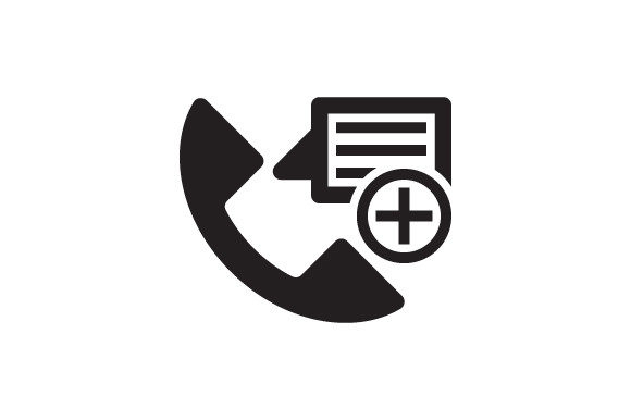 Medical Support - Healthcare Call Icon Graphics and Icons