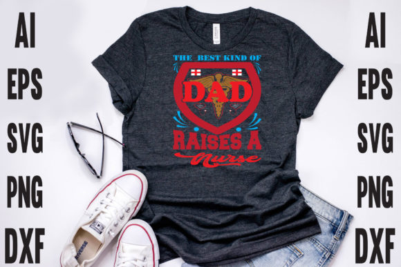 Nurse Dad T-shirt Design: Graphics & Print Templates