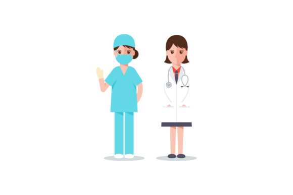 Nurse Doctor Graphics and Illustrations Review