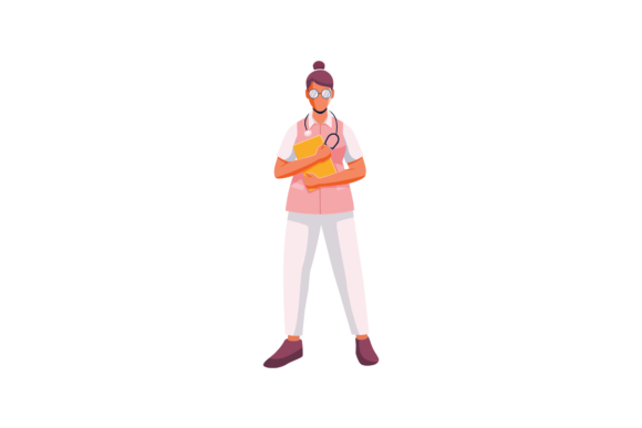 Nurse Doctor Profession Vector Graphics & Illustrations