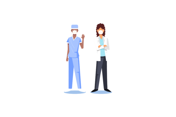 Nurse Doctor Safety Vector: Graphics & Illustrations