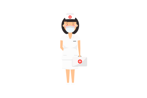 Nurse Doctor Work Vector Arts: Graphics & Illustrations