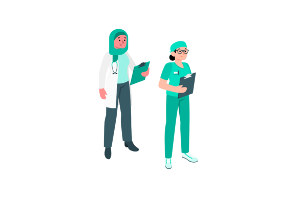 Nurse Health Doctor Graphics & Illustrations