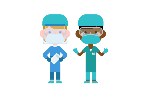 Reviewing Nurse Doctor Medical for Embroidery